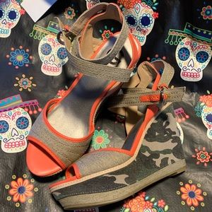 G by Guess Green Tezley Platform Wedge